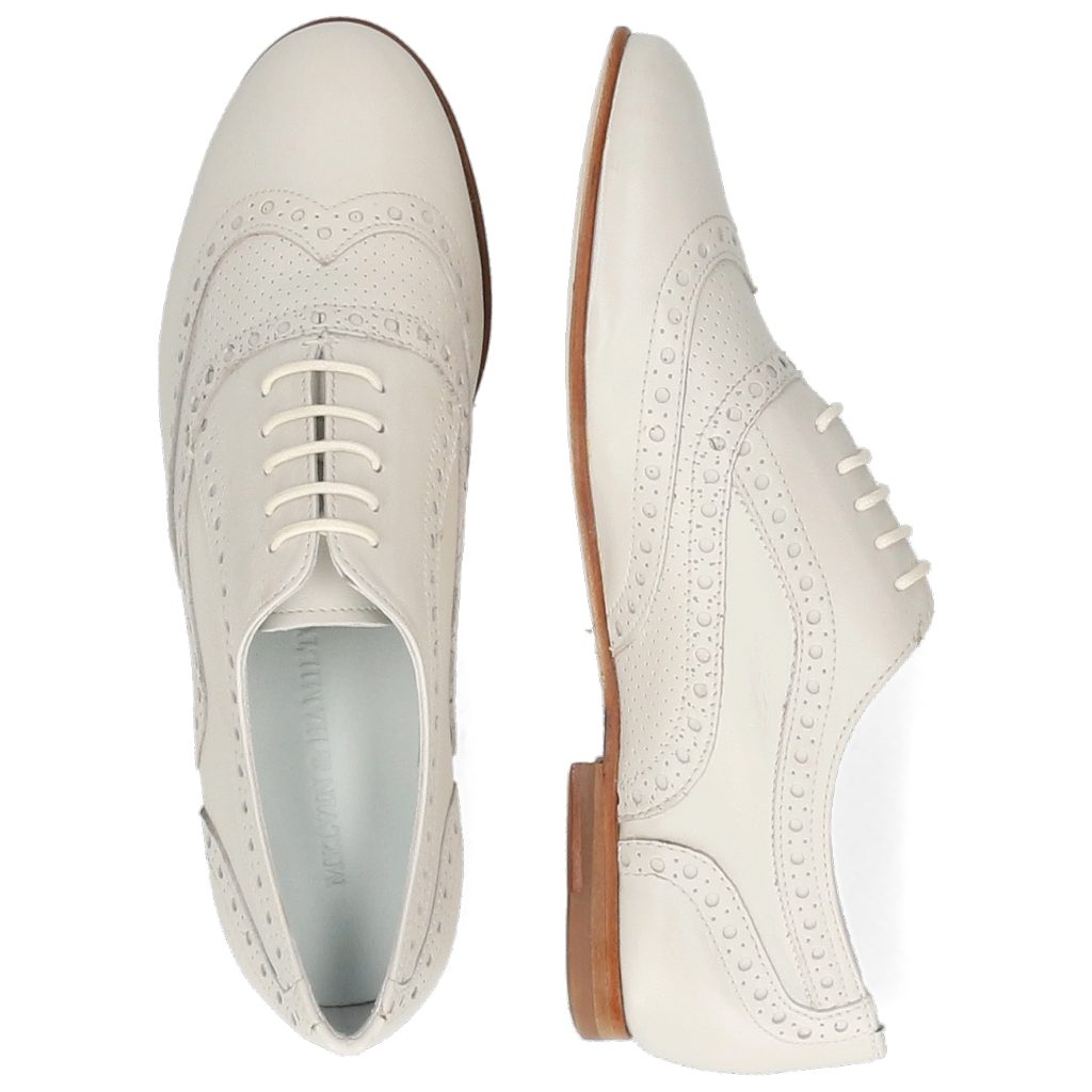 Melvin & Hamilton Sonia Perfo White Nappa 1 Off Schnürschuh