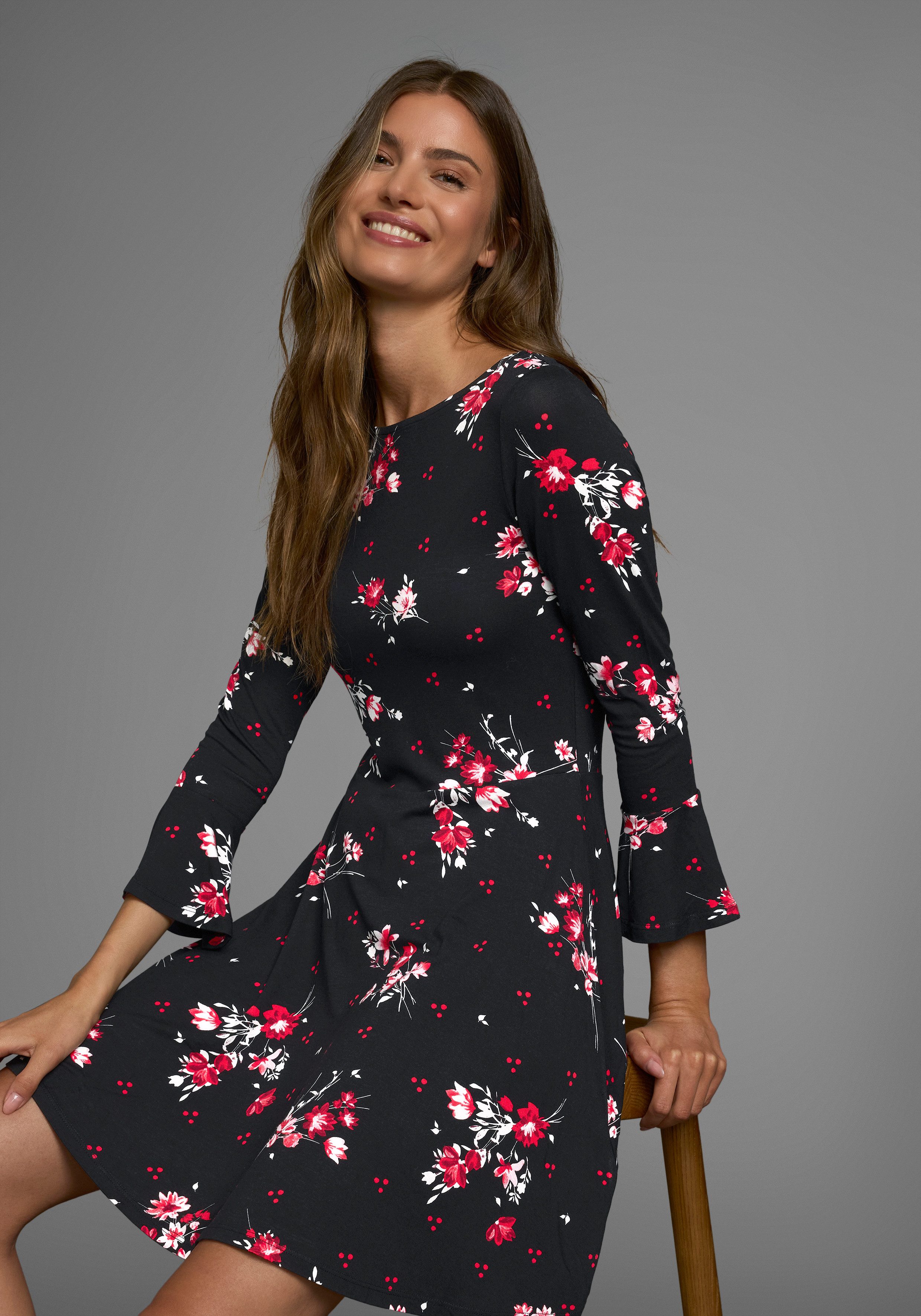 Laura Scott Jerseykleid festliche Anlässe, langes günstig online kaufen