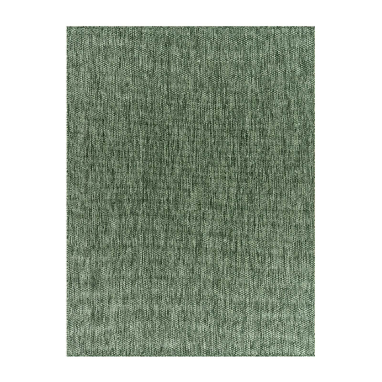 TaraCarpet Teppich Tara Carpet Columbia Meliert In & Outdoor auch für die Küche, rechteckig, Höhe: 5 mm, Balkon Terrasse Wintergarten grün meliert Esszimmer 80x150