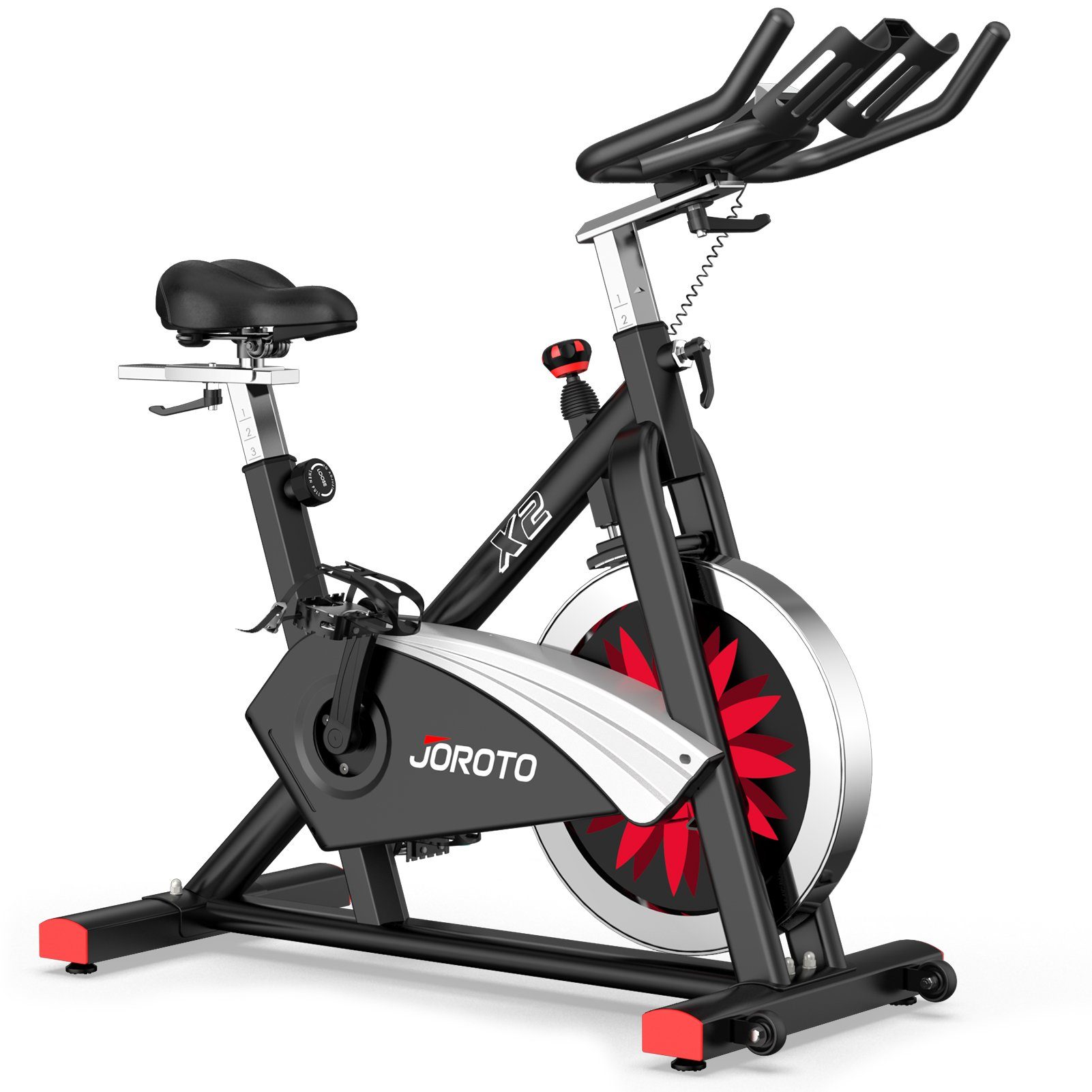 JOROTO Speedbike X2 & X2PRO (Indoor Cycling Bike), Heimtrainer Fahrrad mit Kraftvoller Magnetbremse & Riemenantrieb