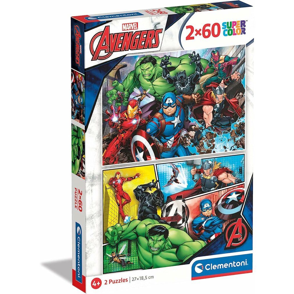 Puzzle Clementoni Puzzle The Avengers, 2x60tlg.
