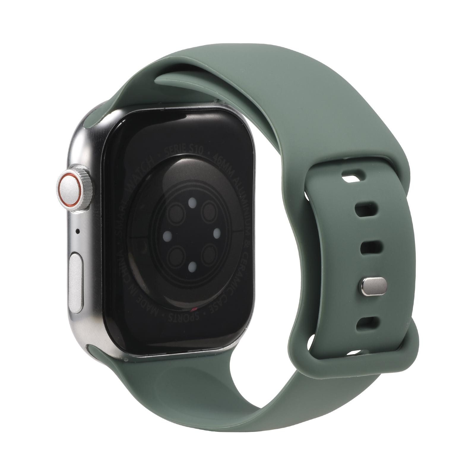 CoolGadget Smartwatch-Armband Fitnessarmband aus Silikon iWatch, für Apple Watch 1 - 6 7 8 9 10 11 SE 1 2 3 Ultra 1 2 3 42 44 45 49 mm