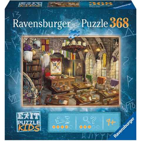 Ravensburger Puzzle EXIT, Kids, In der Zauberschule, 368 Puzzleteile, Made in Germany, FSC® - schützt Wald - weltweit