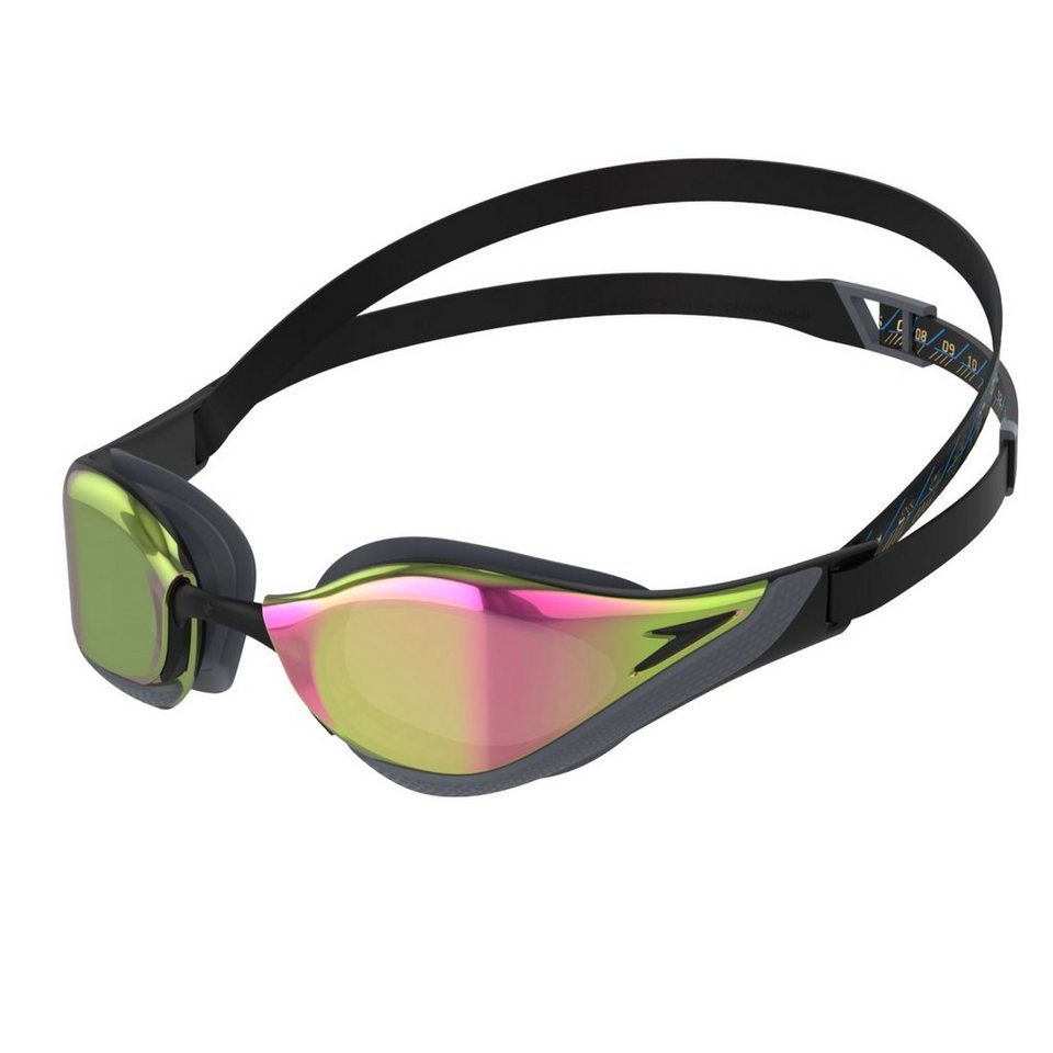 Speedo Sportbrille Schwimmbrille Fastskin Pure Focus Mirror für Erwachsene  verspiegelt, Tönung mit Spiegelbeschichtung für klare Sicht