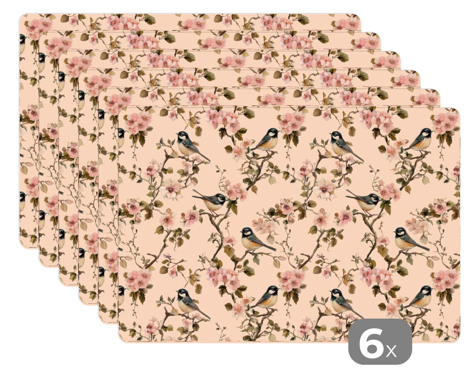 MuchoWow Platzset Blossom - Kohlmeise