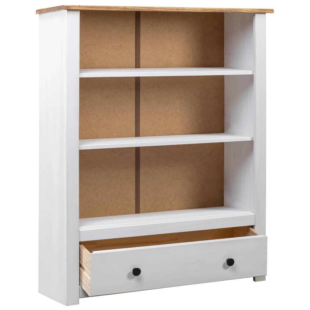 furnicato Bücherregal Weiß 80 x 35 110 x Massivholz Panama-Kiefer cm