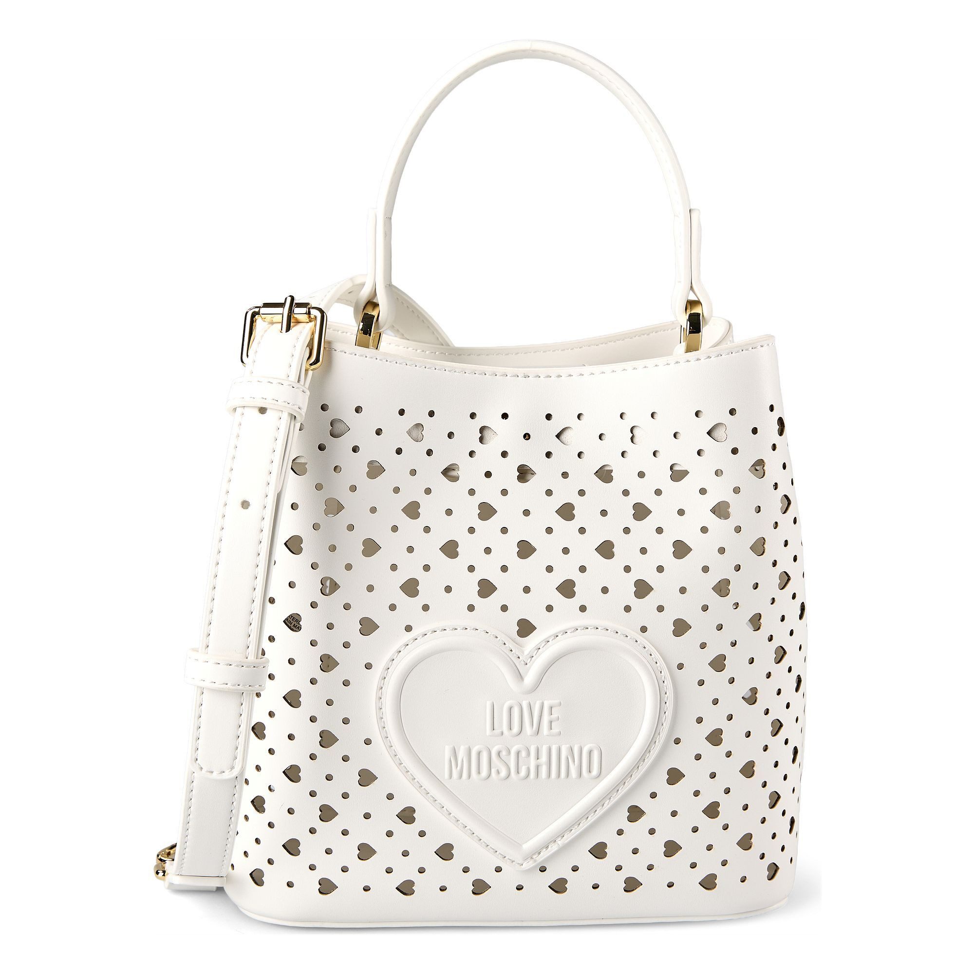 LOVE MOSCHINO Schultertasche Basket Laminated, Polyurethan