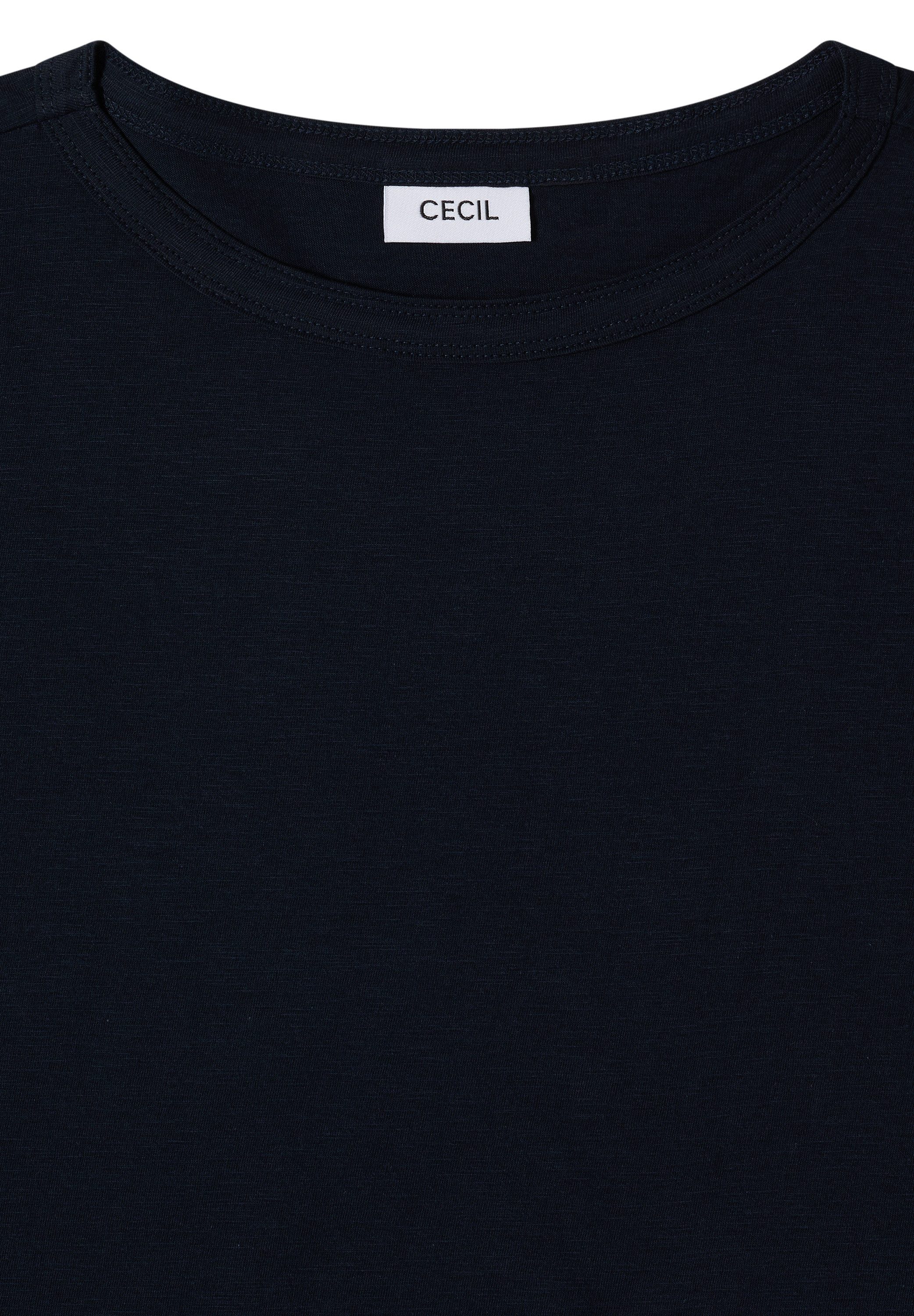 CECIL Kurzarmshirt aus weicher Baumwolle