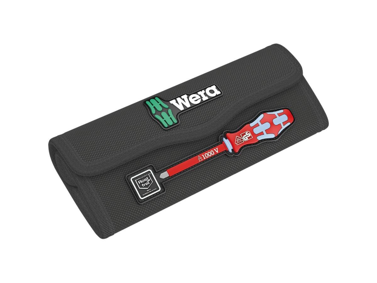 Wera Schraubendreher Wera KK VDE Stainless 17 extra slim 1, (Set), 8-teilig, Klingen aus Edelstahl zur Fremdrostvermeidung, inkl. Tasche