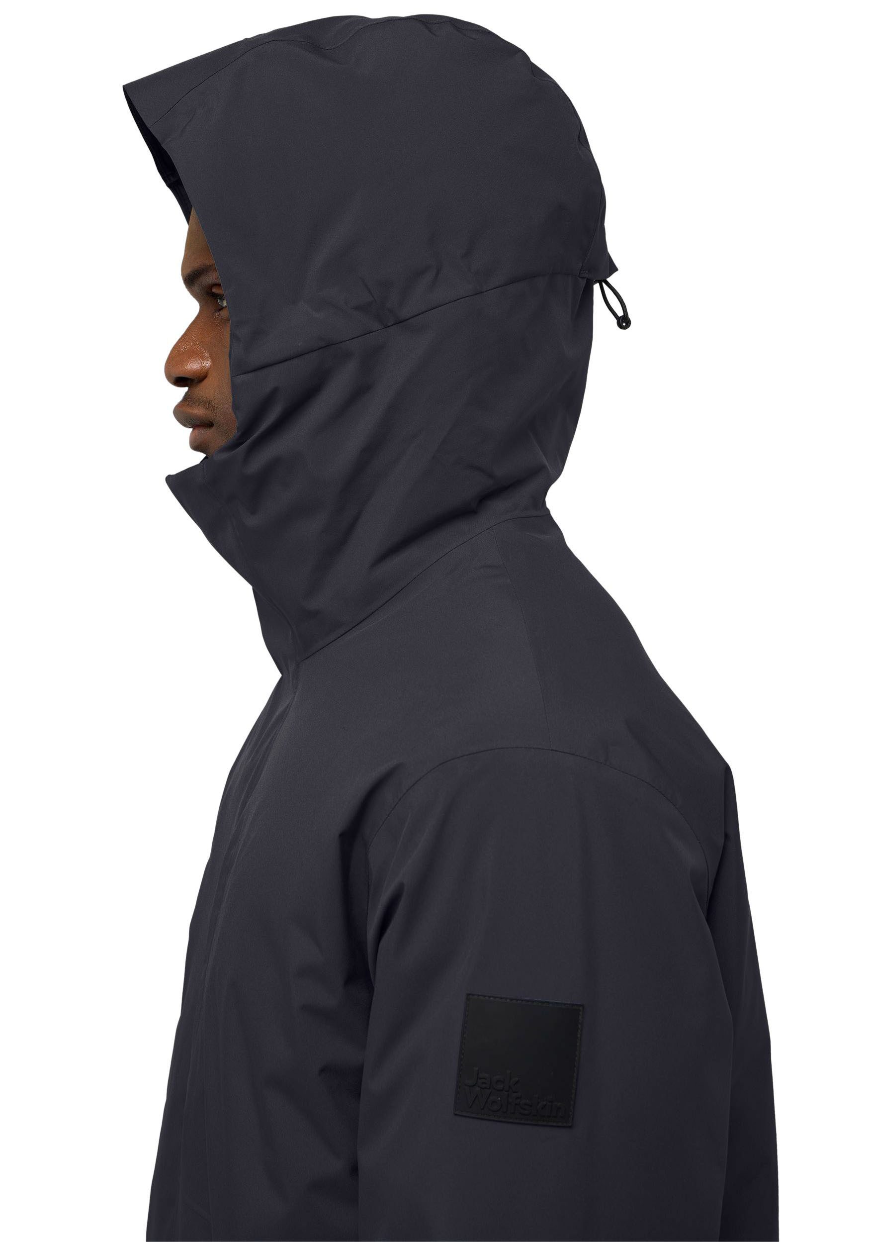 Jack Wolfskin Daunenmantel BRANDENBURGER Wärmend, winddicht, Daunenjacke