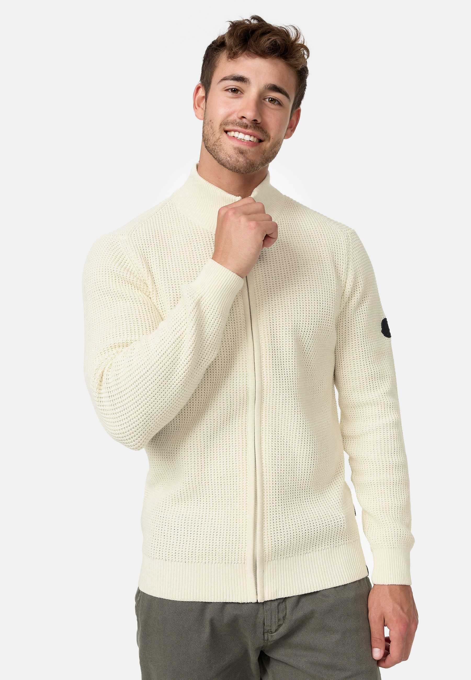 Indicode Strickjacke Herren INLayton Herrenstrickjacke