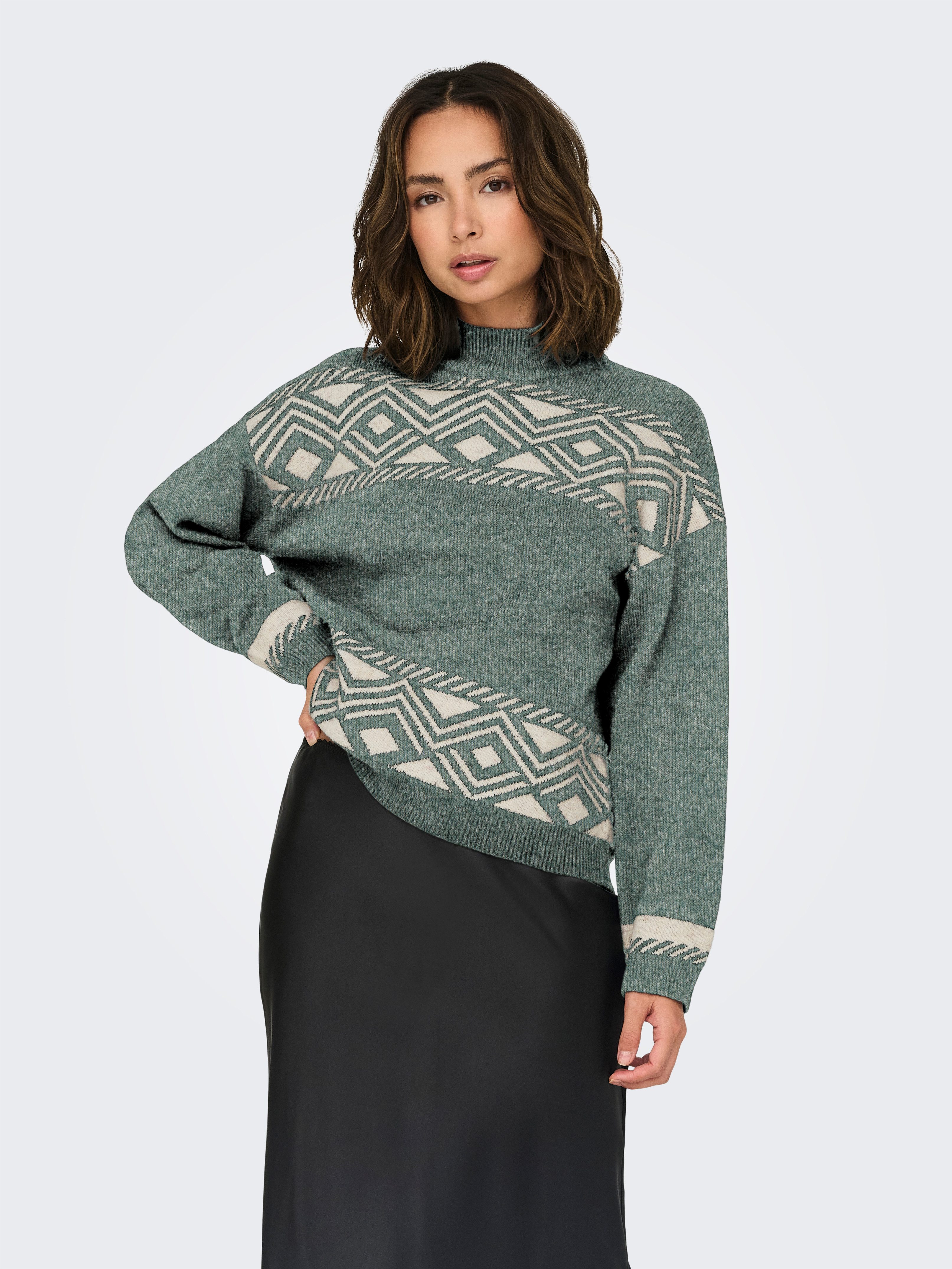 ONLY Stehkragenpullover ONLVICTORIA L/S PULLOVER KNT günstig online kaufen