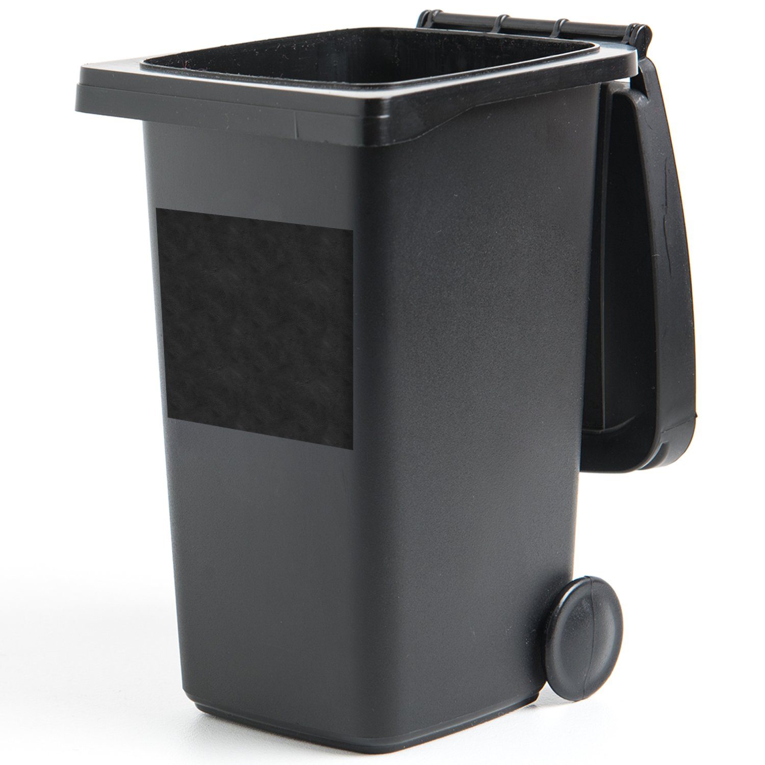 Mülltonne, Wandsticker - Abfalbehälter (1 Sticker, MuchoWow Leder Container, Textur Tierhaut St), - Mülleimer-aufkleber,
