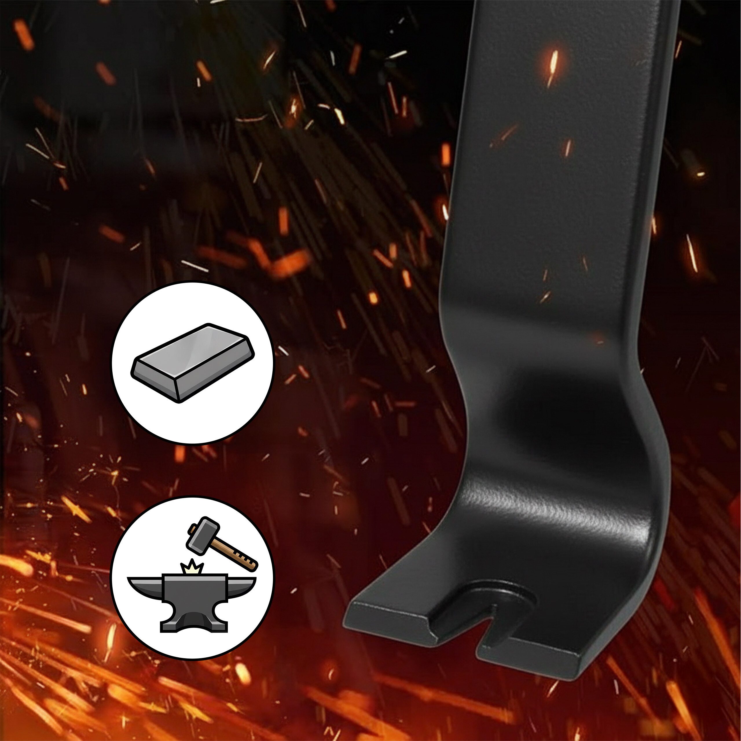 relaxdays Brecheisen 2 tlg. Set