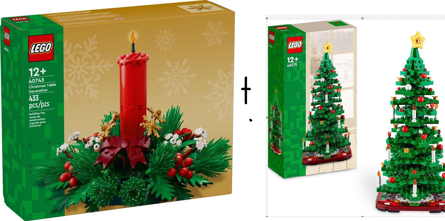 LEGO® Weihnachtsgesteck (40743) inkl. LEGO Weihnachtsbaum (40573) Spielbausteine, (433 St)