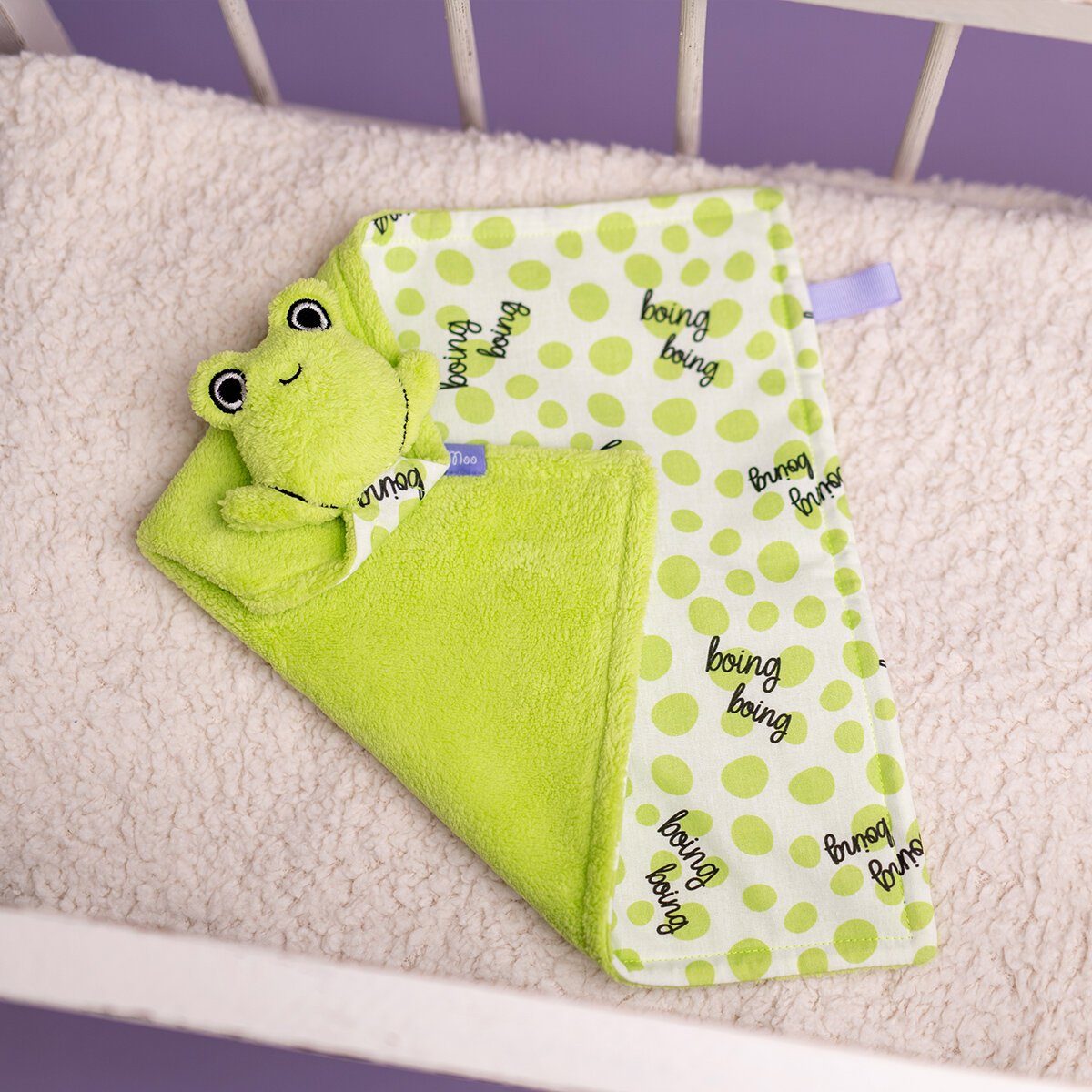 Frog Babydecke Schnuffeltuch Cacha für MILK&MOO Baby, Milk&Moo