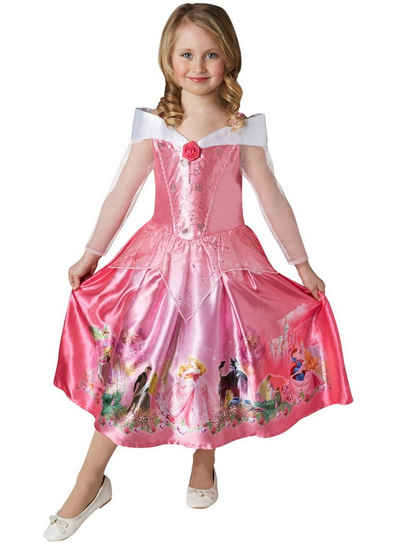 Rubie´s Kostüm Disney Prinzessin Dornröschen Dream Kinderkostüm, Traumhaftes Prinzessinnenkleid mit Szenen aus dem Disney-Spielfilm