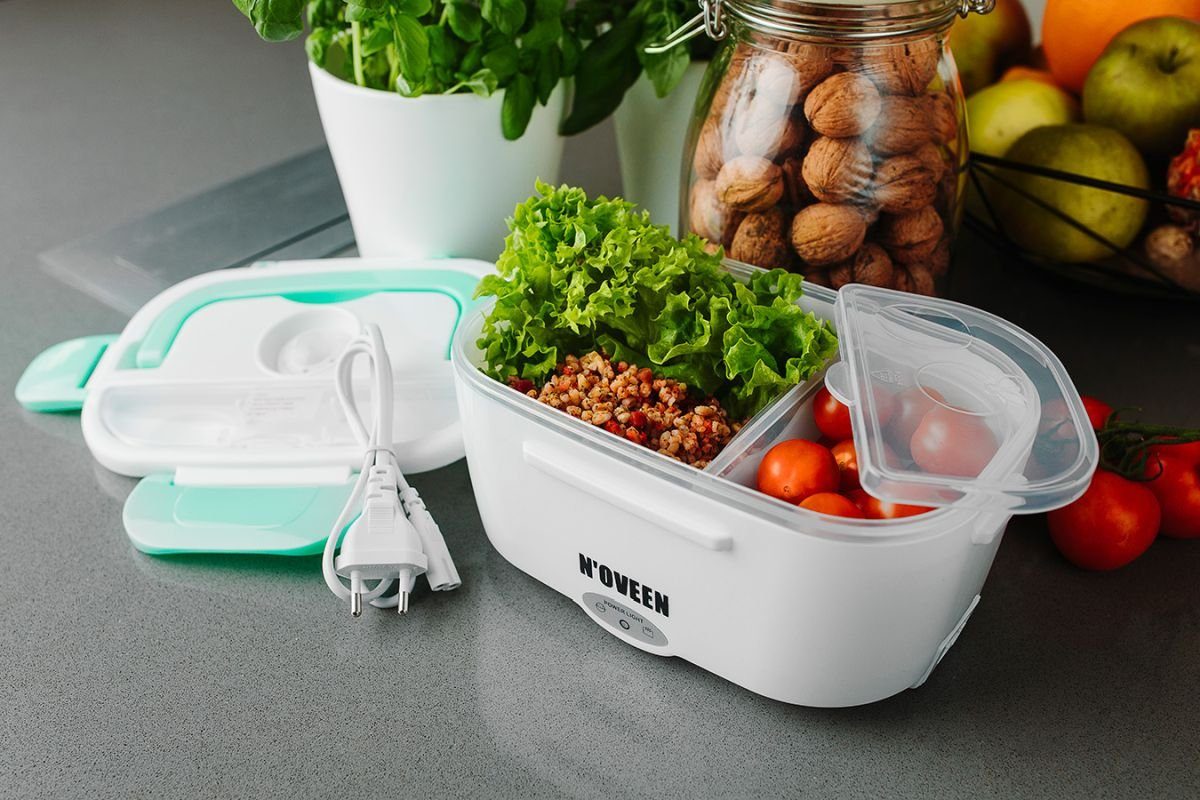 Noveen Elektrische Lunchbox Elektrische Lunchbox Wärmer Box Beheizter Behälter für Lebensmittel