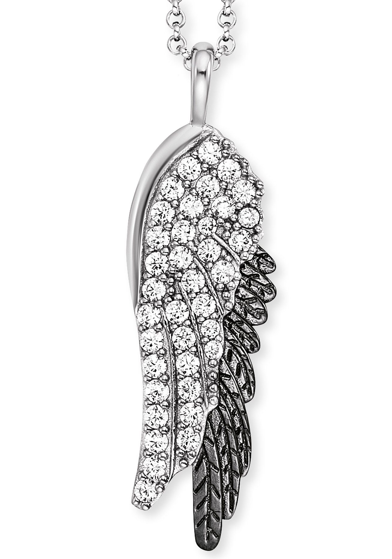 Engelsrufer Kette mit Anhänger Flügelduo, mit Zirkonia (synth) günstig online kaufen