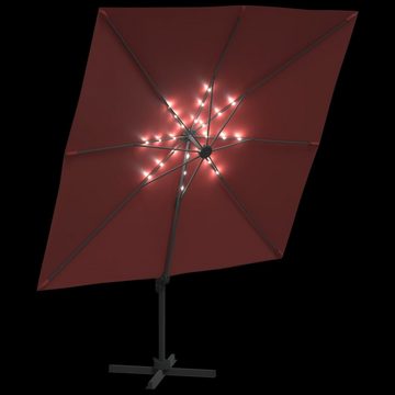 DOTMALL Sonnenschirm LED-Ampelschirm Terrakotta 400x300 cm