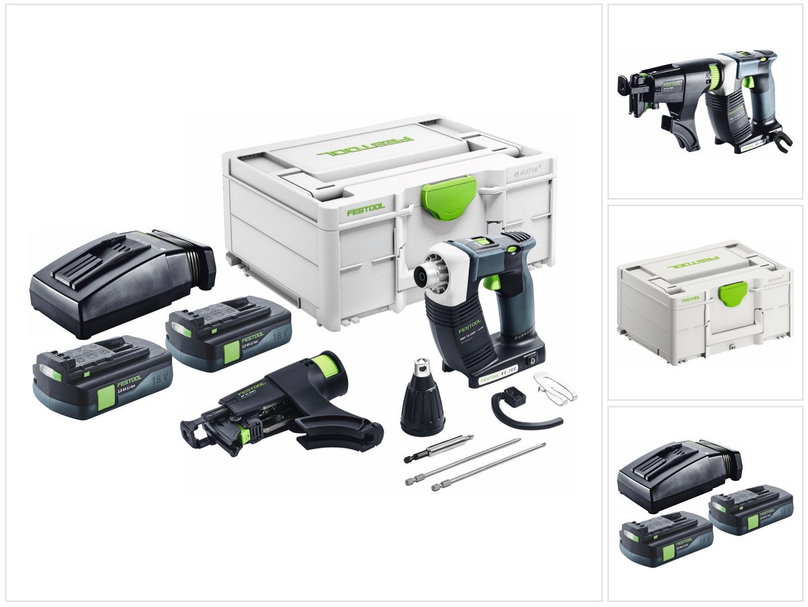 FESTOOL Akku-Schrauber DURADRIVE DWC 18-4500 Basic Akku Bauschrauber 18 V 14 Nm Brushless