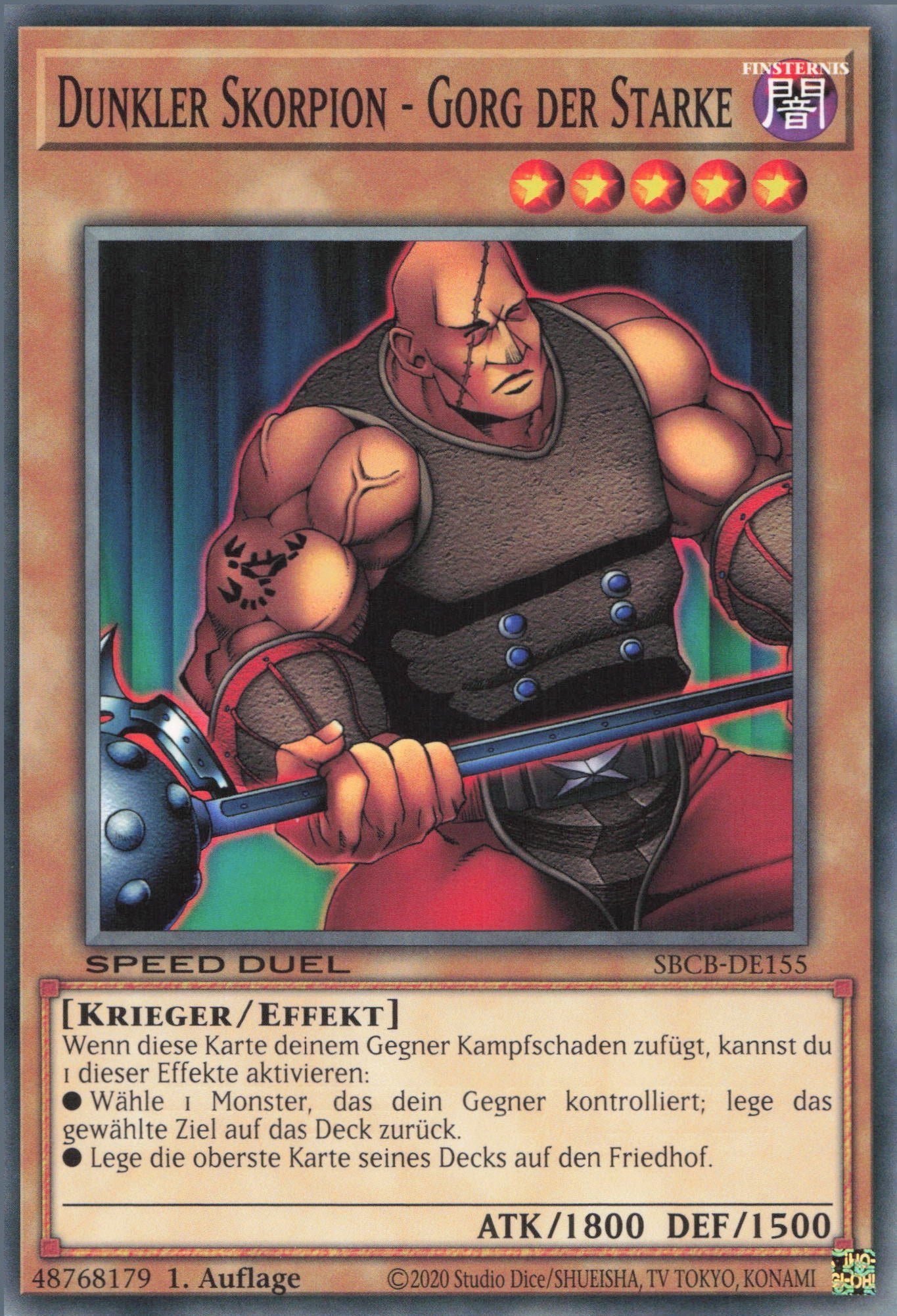 ReCollectibles Sammelkarte YuGiOh Karte Dunkler Skorpion - Gorg der ...