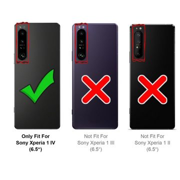 CoolGadget Handyhülle Carbon Handy Hülle für Sony Xperia 1 IV 6,5 Zoll, robuste Telefonhülle Case Schutzhülle für Xperia 1 IV 2022 Hülle