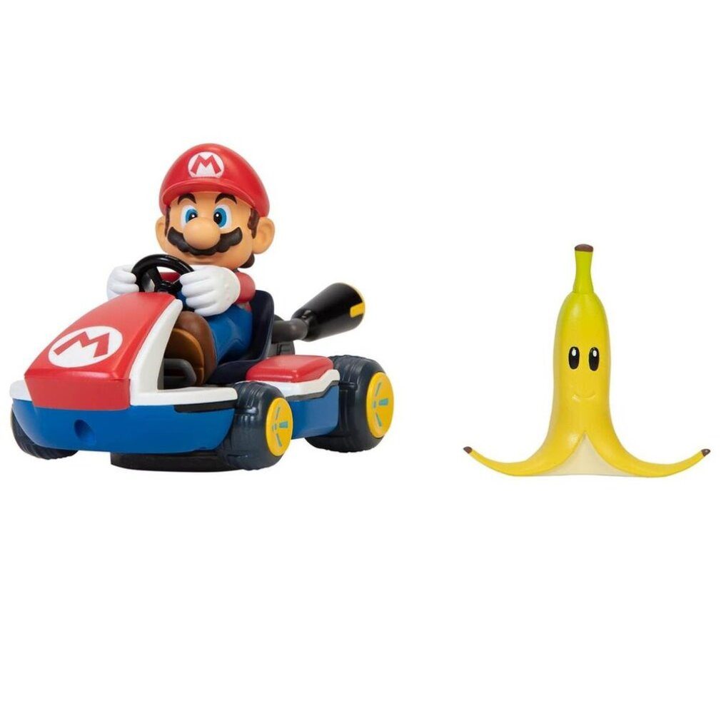 Jakks Pacific Spielzeug-Rennwagen Mario Kart Spinout Mario Kart Figur 6cm