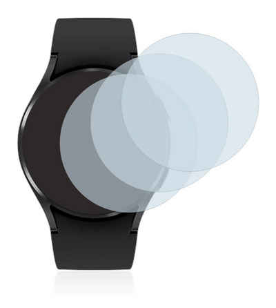 Savvies »Panzerglas für Samsung Galaxy Watch 4 (40mm)« für Samsung Galaxy Watch 4 (40mm), Displayschutzglas, 3 Stück, Schutzglas Echtglas 9H Härte klar Anti-Fingerprint