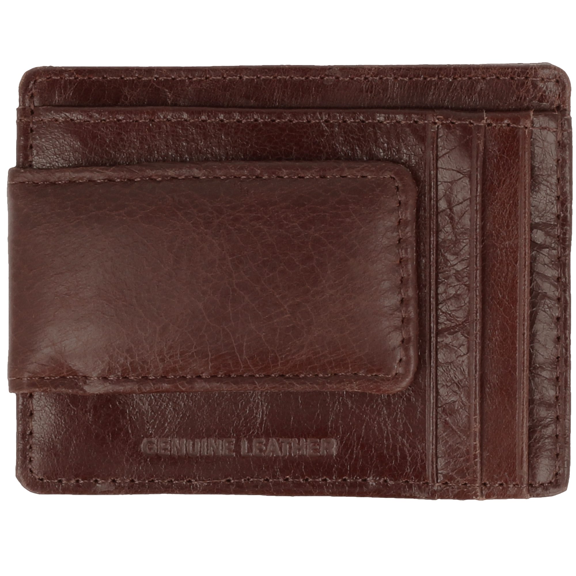 HMT Kartenetui Mini Kartenbörse Damen Herren Slim Wallet (mit Sichtfenster, Ultra Slim), mit Geldscheinklammer