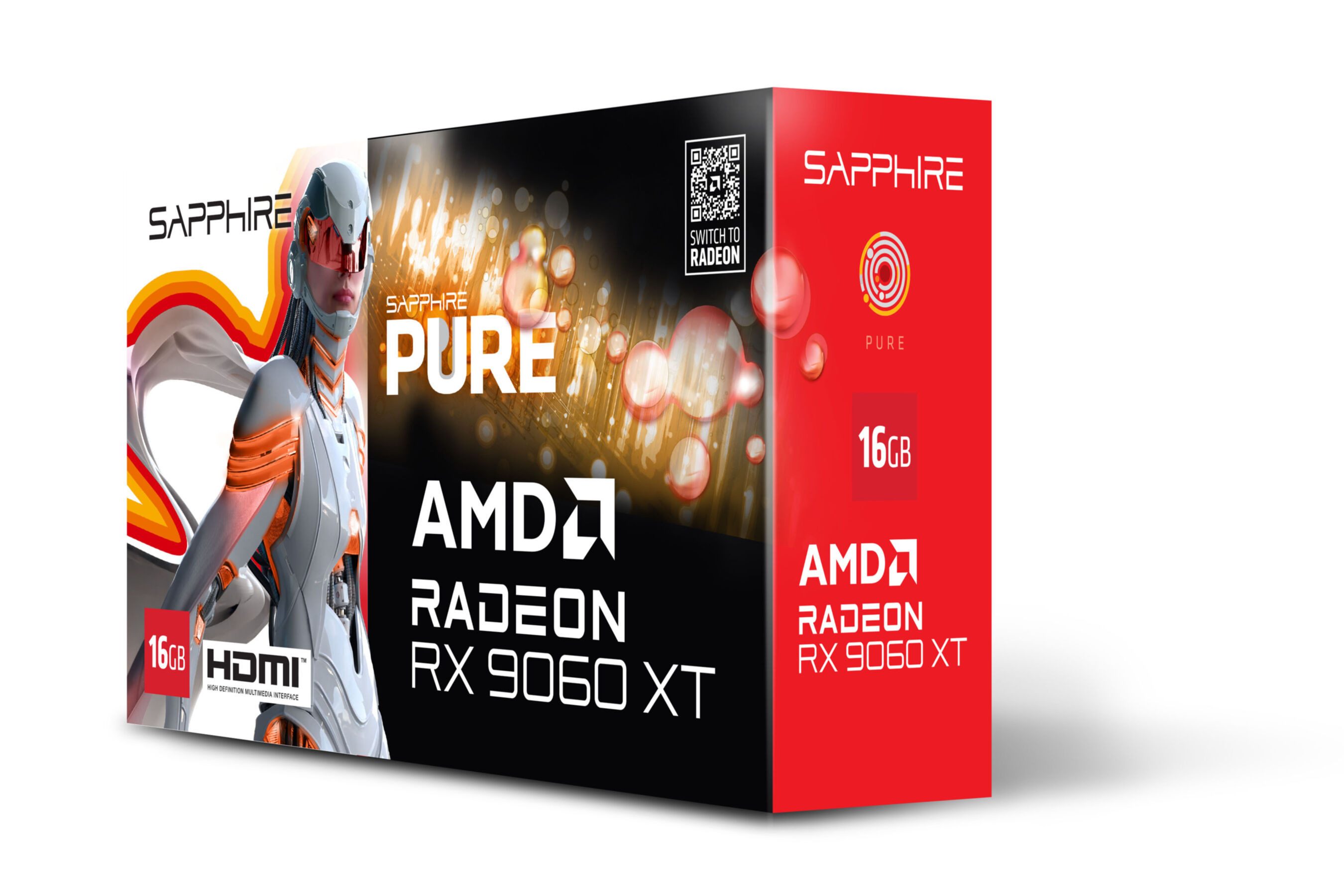 Sapphire AMD Radeon RX 9060 XT GPU Grafikkarte