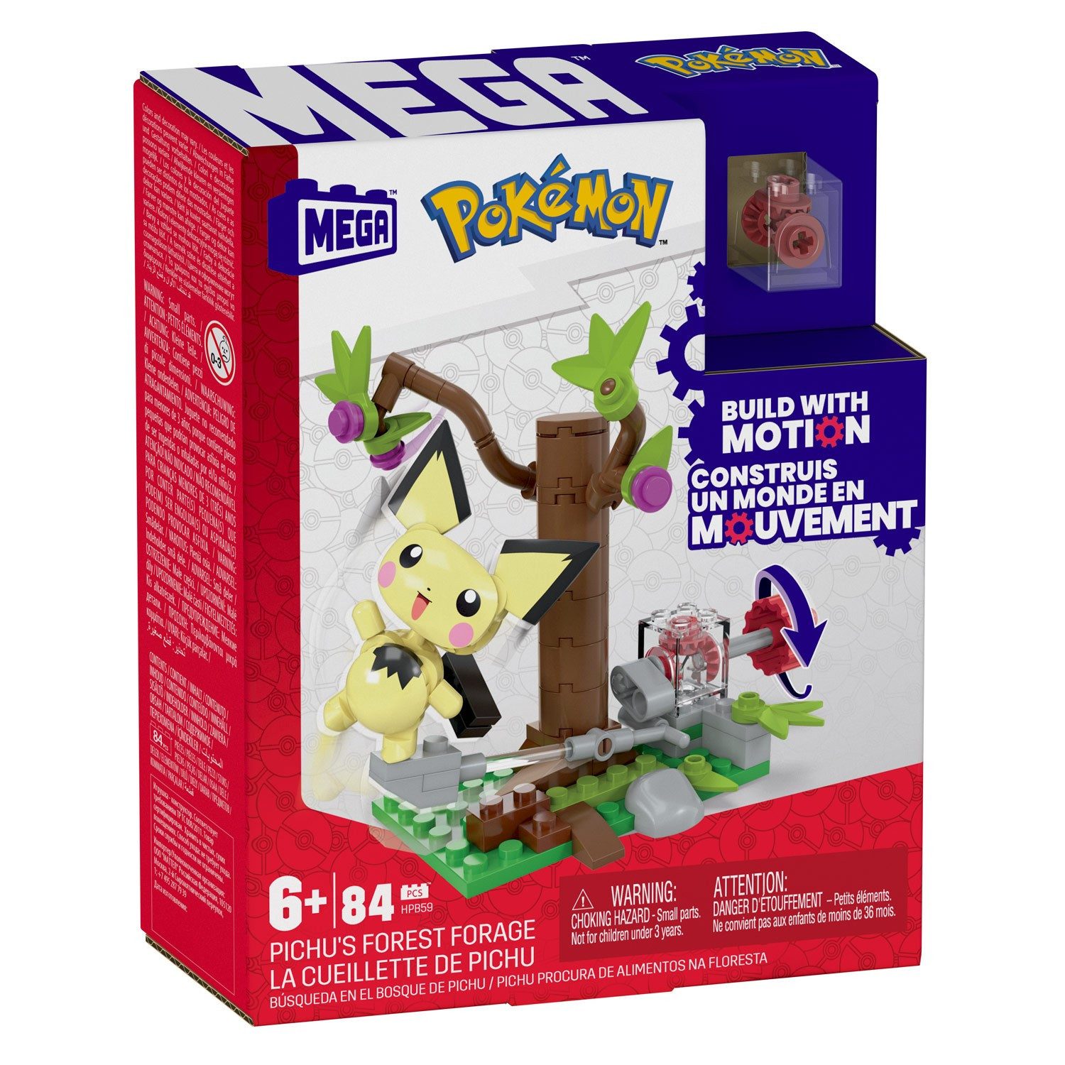 Mattel® Spiel MEGA Pokémon Pichus Futtersuche Bauset 74 Teile