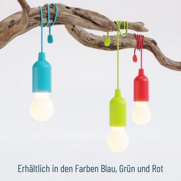 greate. LED Taschenlampe 1x LED Lampe batteriebetrieben blau - Pull Light Zugschalter (1-St)