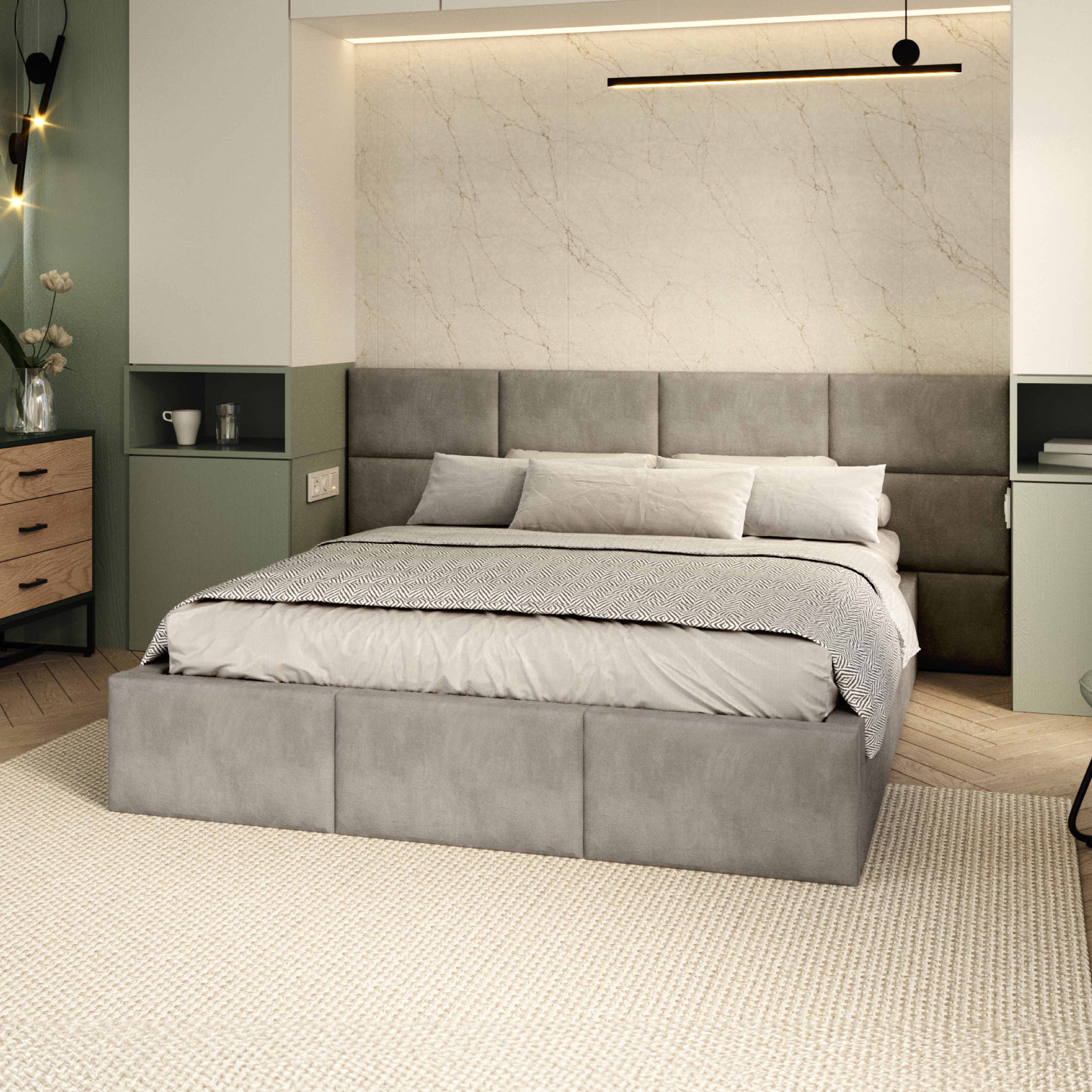 FDM Polsterbett DORIS Bettgestell 90x200, 120x200, 140x200, 160x200, 180x20 günstig online kaufen