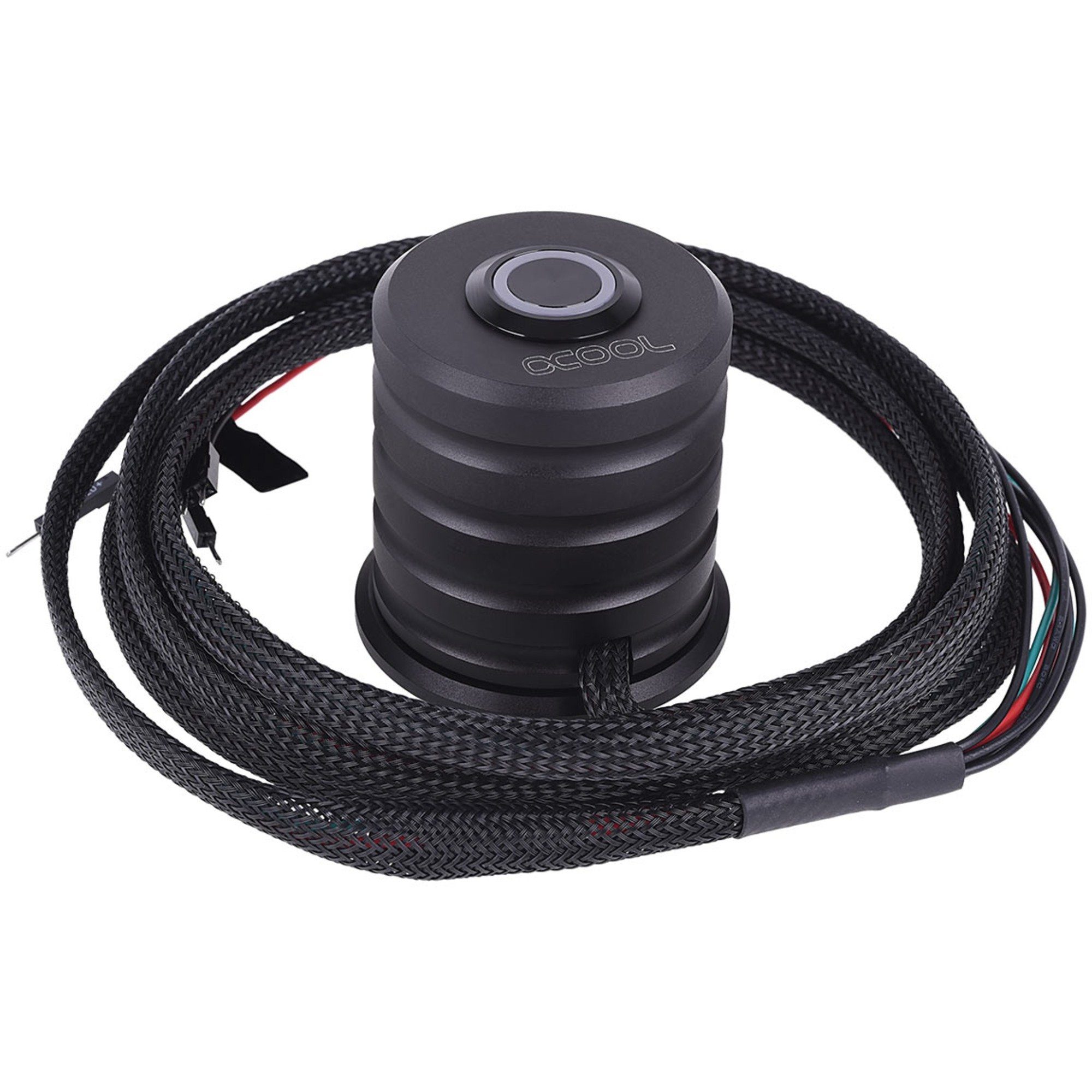 Wasserkühlung Alphacool Powerbutton mit Taster 19mm, rot