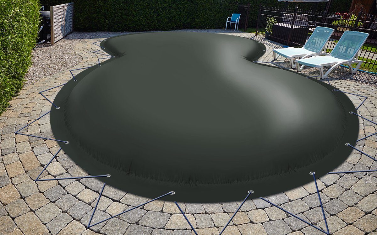 Pool-Abdeckplane Aufblasbare achtform Poolabdeckung Poolplane
