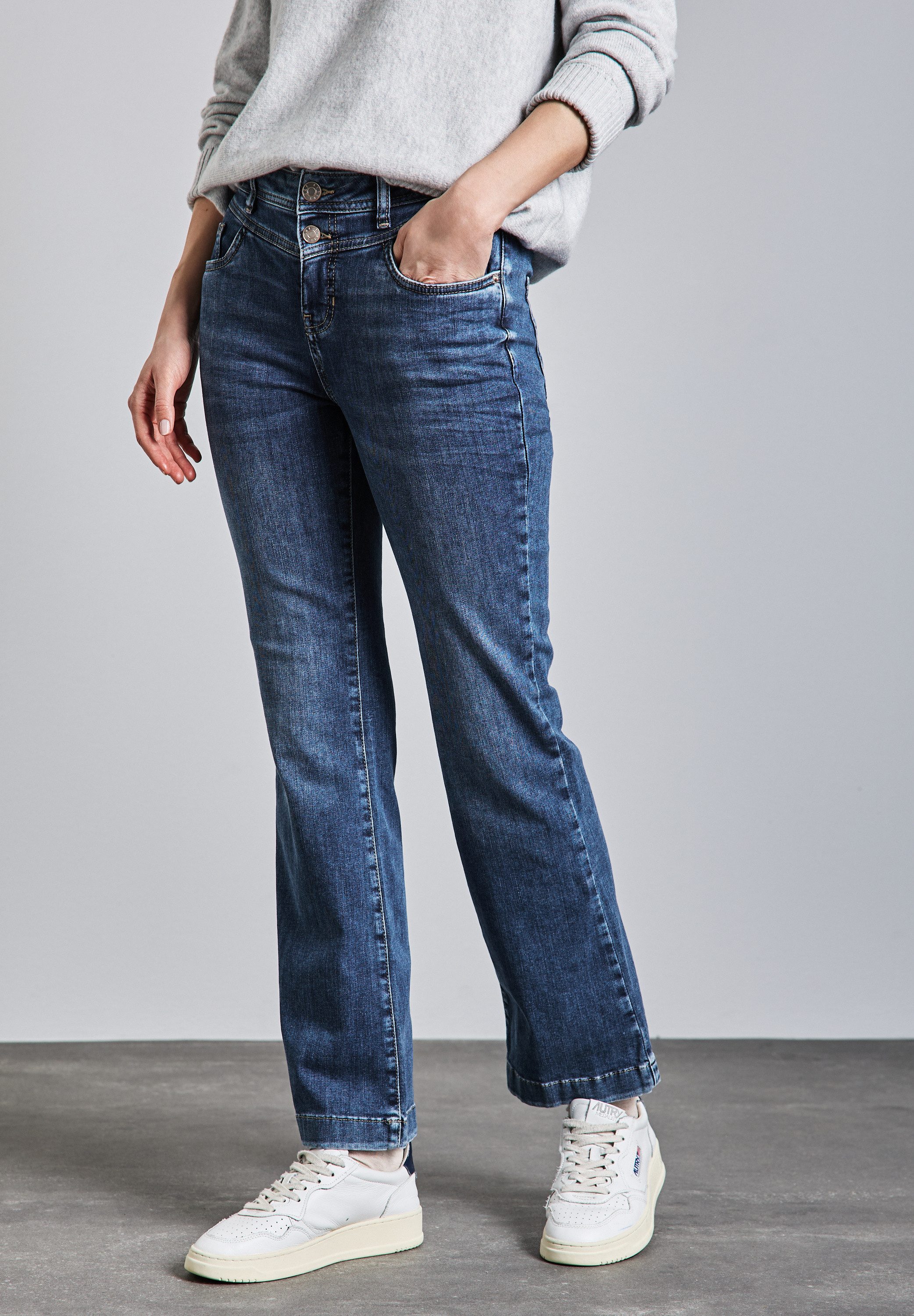 STREET ONE Slim-fit-Jeans aus Baumwolle mit günstig online kaufen