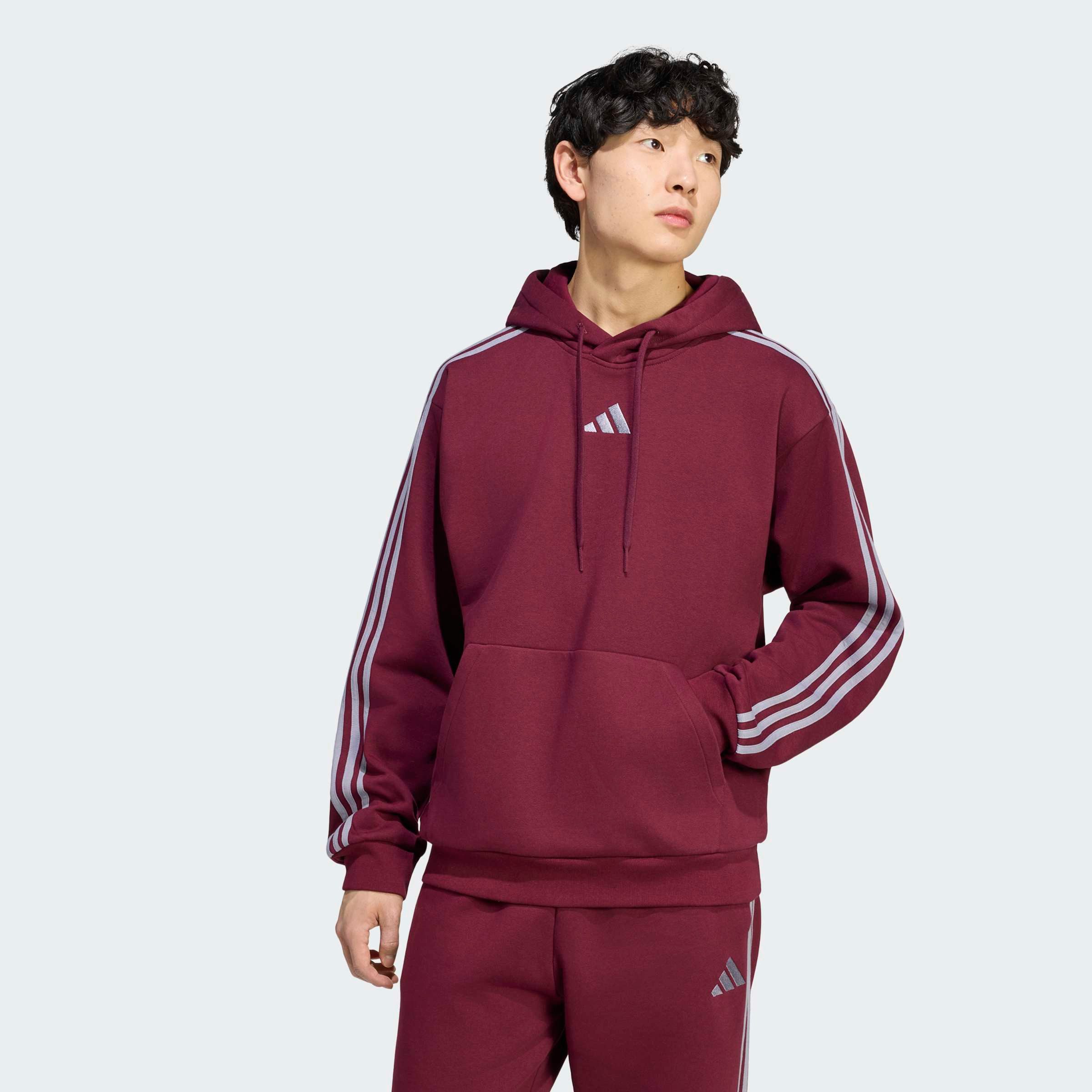adidas Sportswear Kapuzensweatshirt ESSENTIALS 3-STREIFEN FLEECE HOODIE