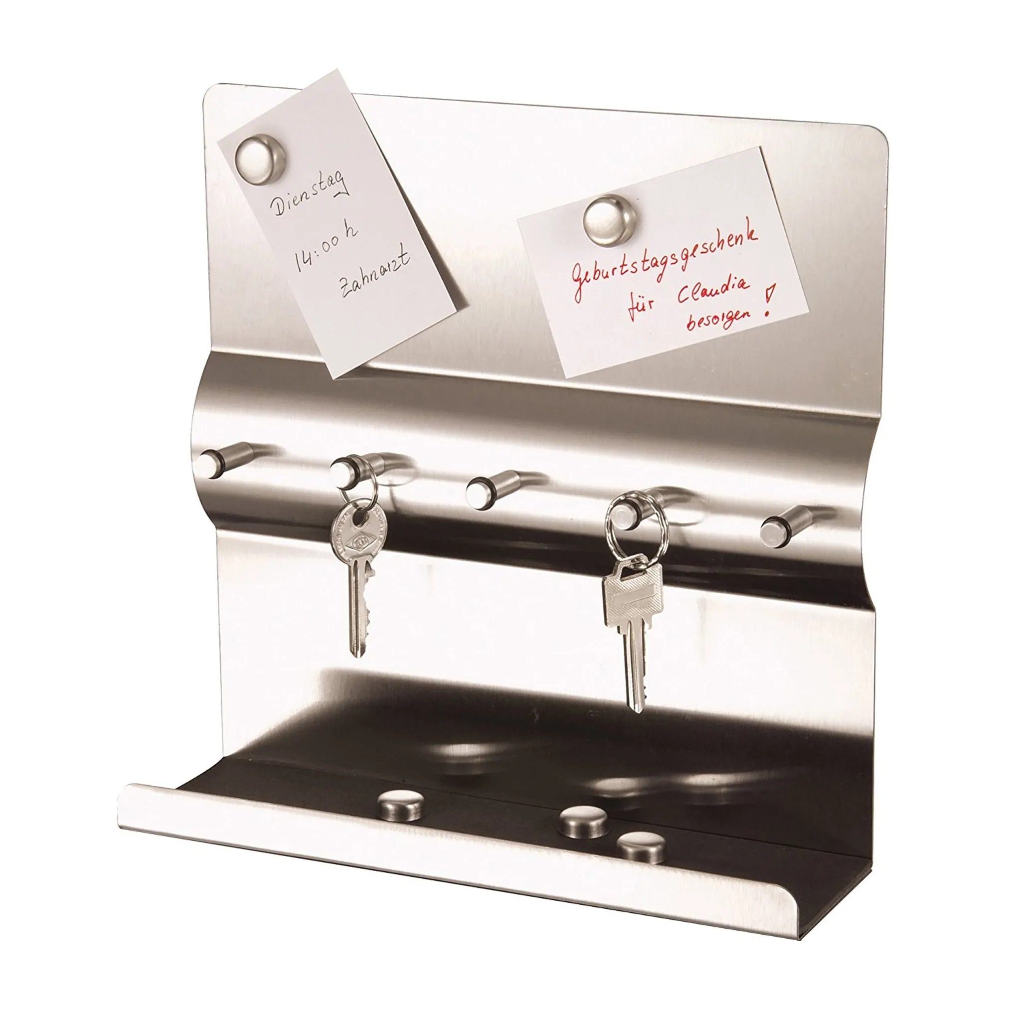 Inn.Furn Schlüsselbrett Axentia, (Bord aus Edelstahl mit Magneten und Ablag günstig online kaufen