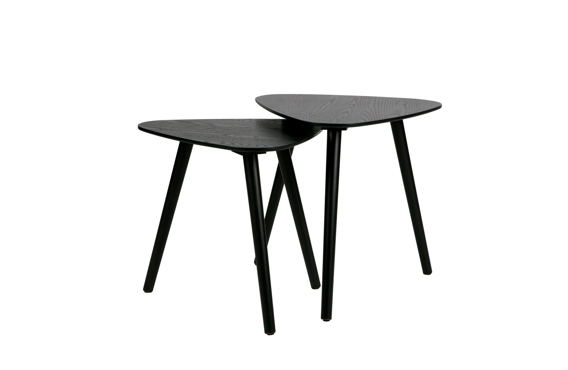 WOOOD Beistelltisch Nila 2er-Set, Schwarz