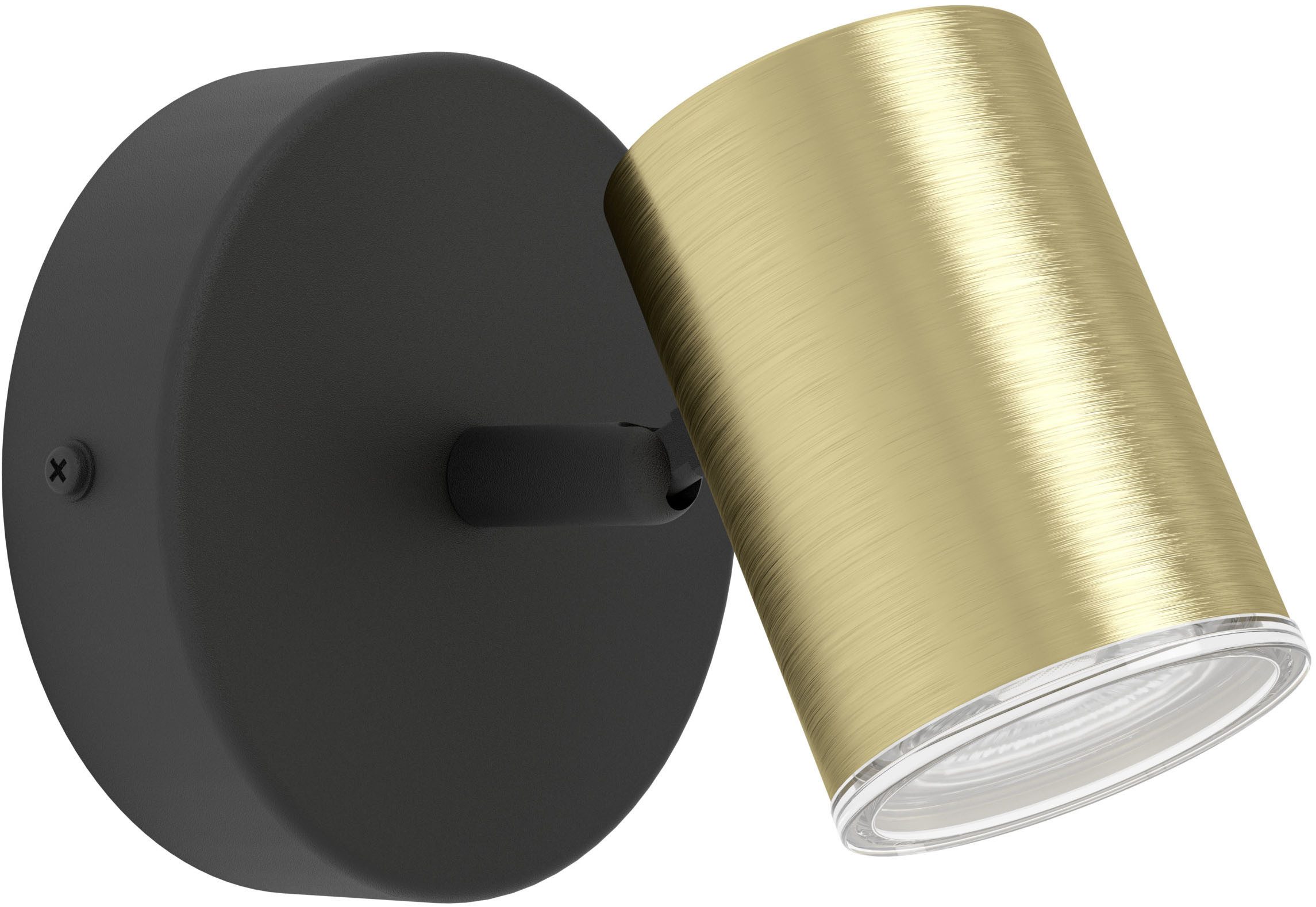 EGLO Deckenspot CONSUMA 1 Spotlampe - Stahl - GU10 - 1X5W - IP44, ohne Leuchtmittel, Wandleuchte, Wandspot, schwenkbar, Strahler, L11 x H11,5 x AL13 cm