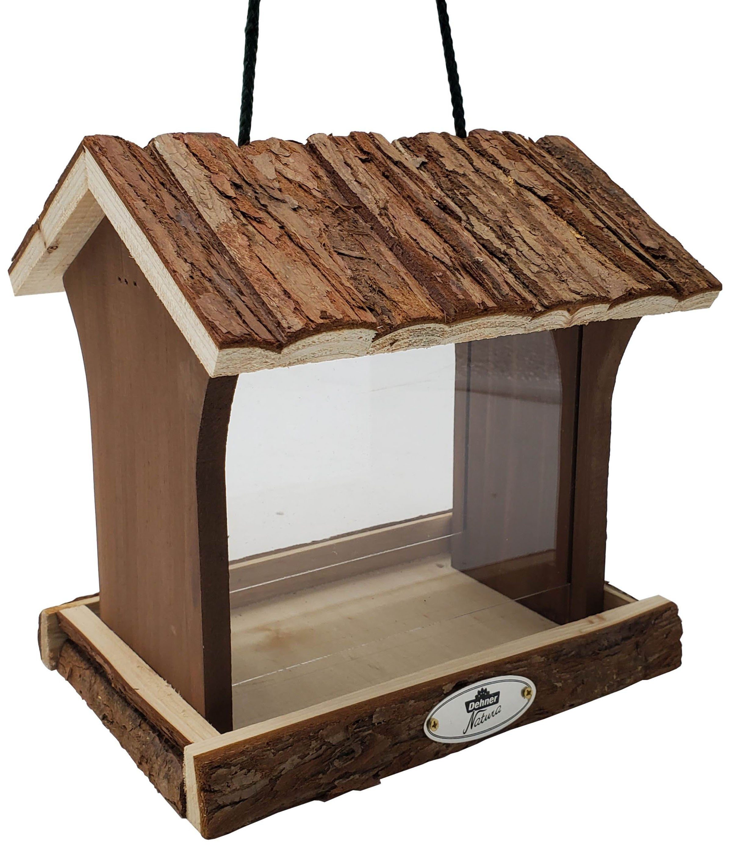 Dehner Vogelhaus Natura Arizona für Wildvögel, 21 x 17 cm, Holz