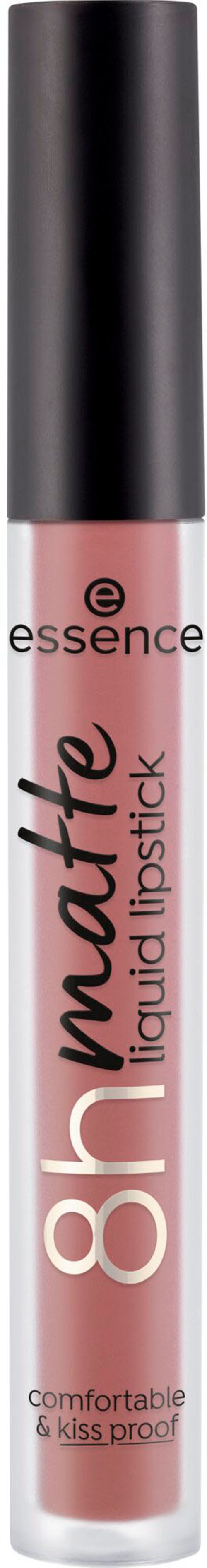 Essence Lippenstift 8h matte liquid lipstick, mit mattem Finish