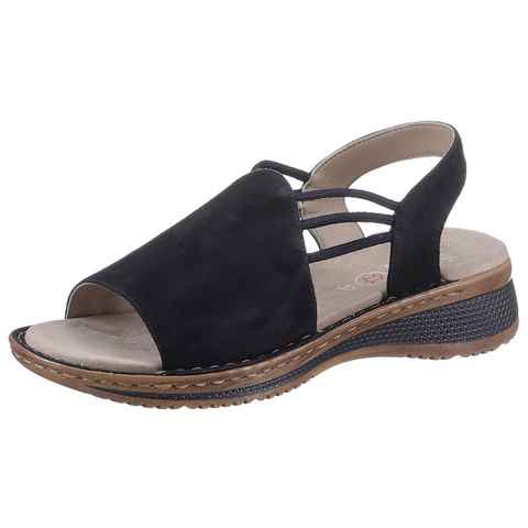 Ara HAWAII Riemchensandale, Sommerschuh, Sandalette, Keilabsatz, mit Stretch-Bänder, G-Weite