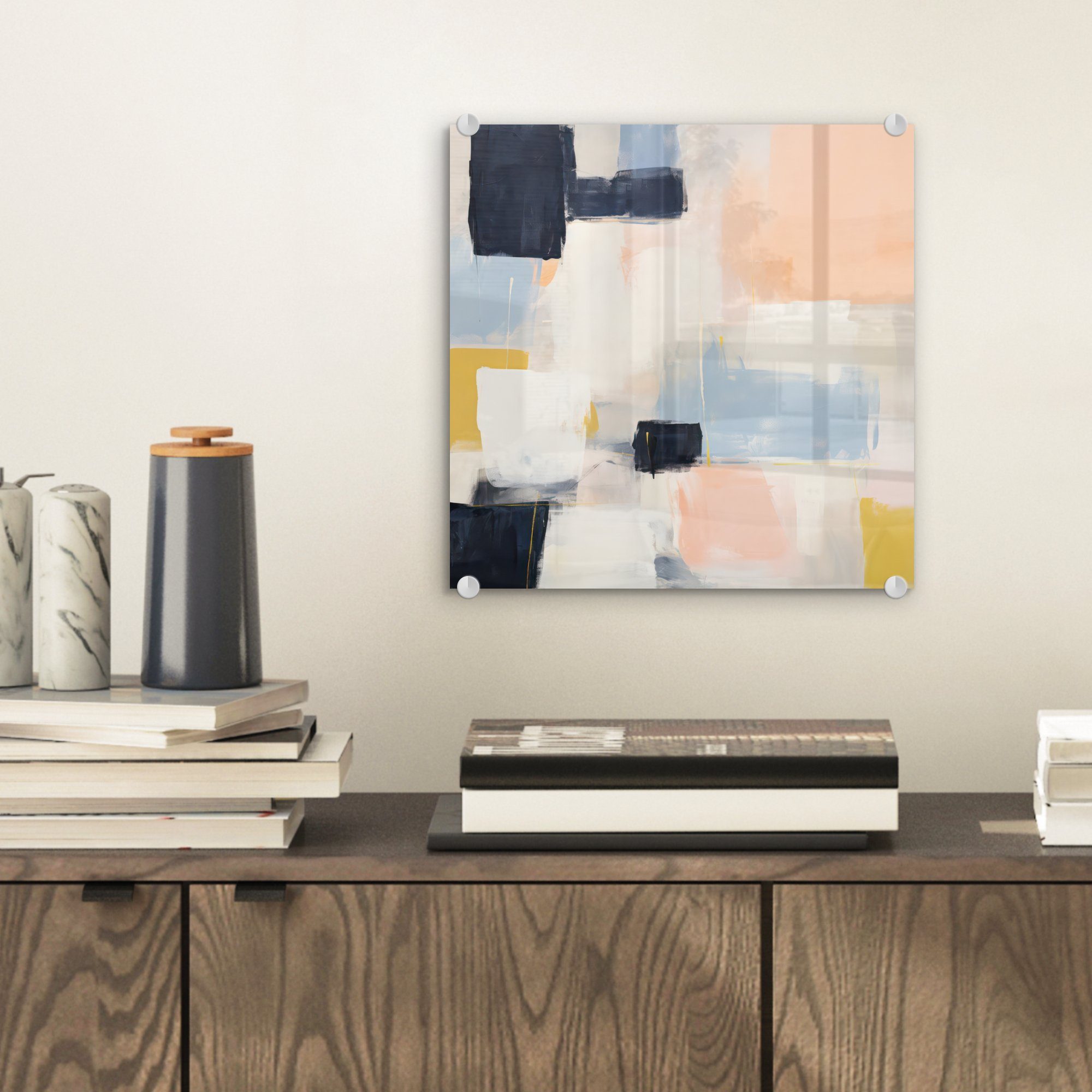 MuchoWow Acrylglasbild Kunst - Weiß - günstig online kaufen