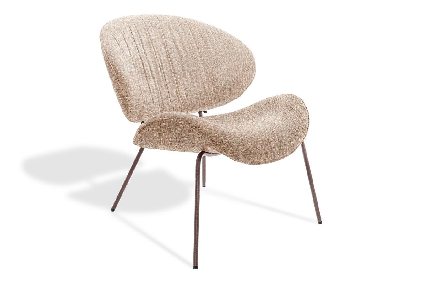 KFF Loungesessel Sessel Alvaro Lounge Stoff rosa