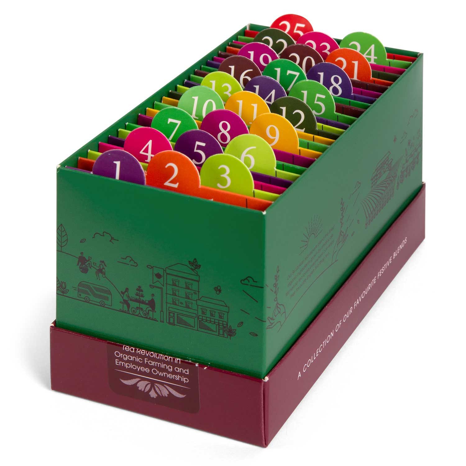 English Tea Shop Tee Adventskalender "Christmas Countdown" grün, BIO, 25 Teebeutel, Verschiedene Geschmacksrichtungen. Ideal zum Durchprobieren. – Bild 5 von 5