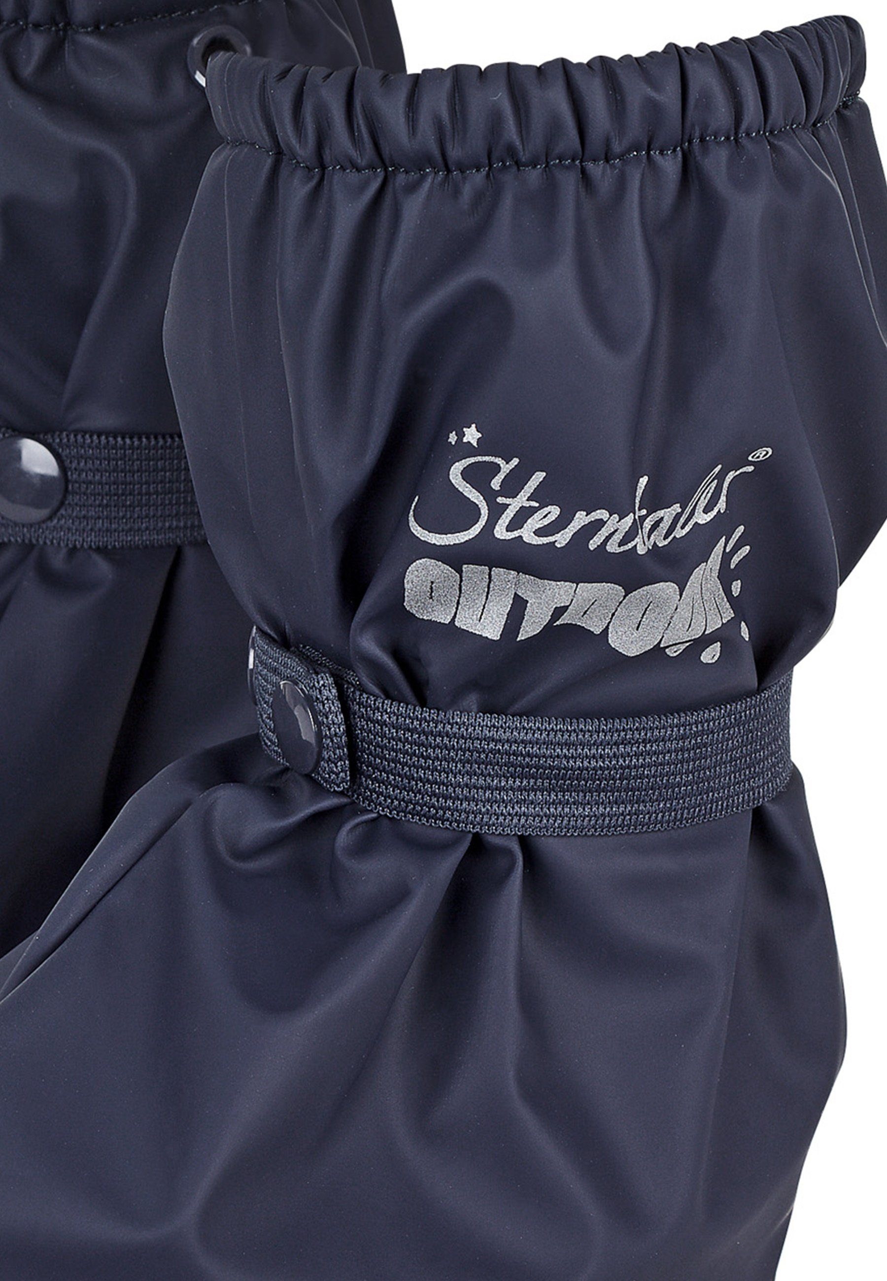 Sterntaler® Schuhüberzieher gefüttert uni Gummistiefel (1-tlg) Regenüberschuh gefüttert, mit Druckknöpfen