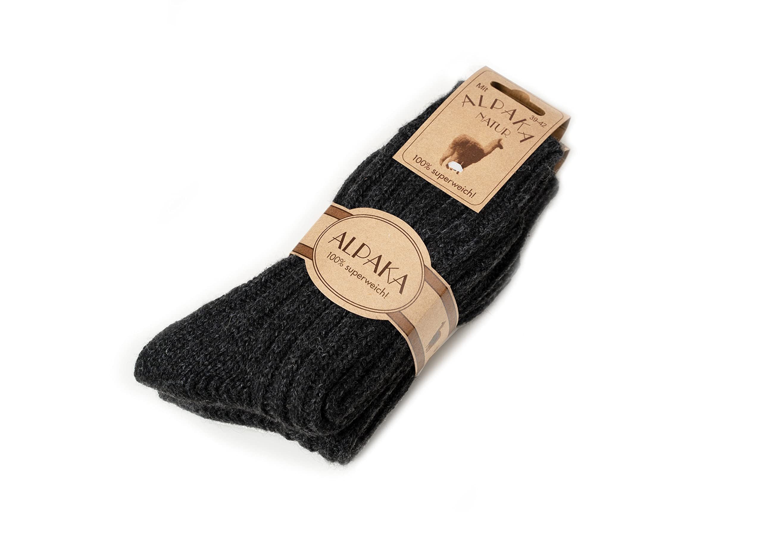 HomeOfSocks Socken 50% Wollsocken mit Alpakawolle Strapazierfähige warme Wollsocken 50% Wollanteil Alpakawolle