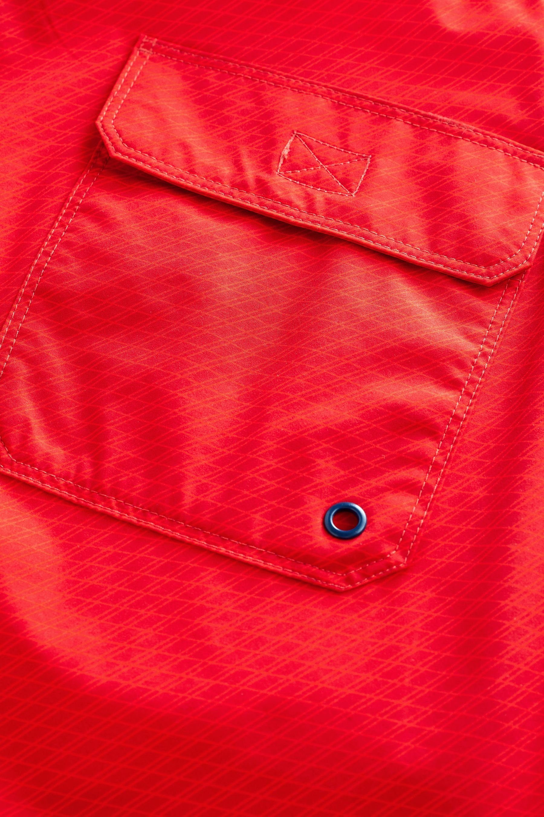Next Badeshorts Boardshorts (1-St) Red Textured